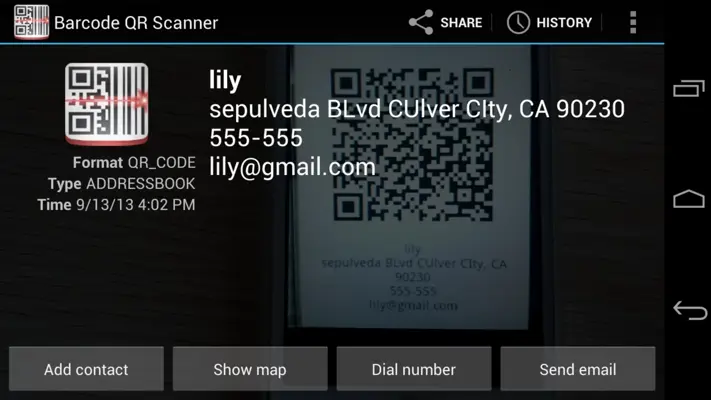 Barcode Scanner android App screenshot 6